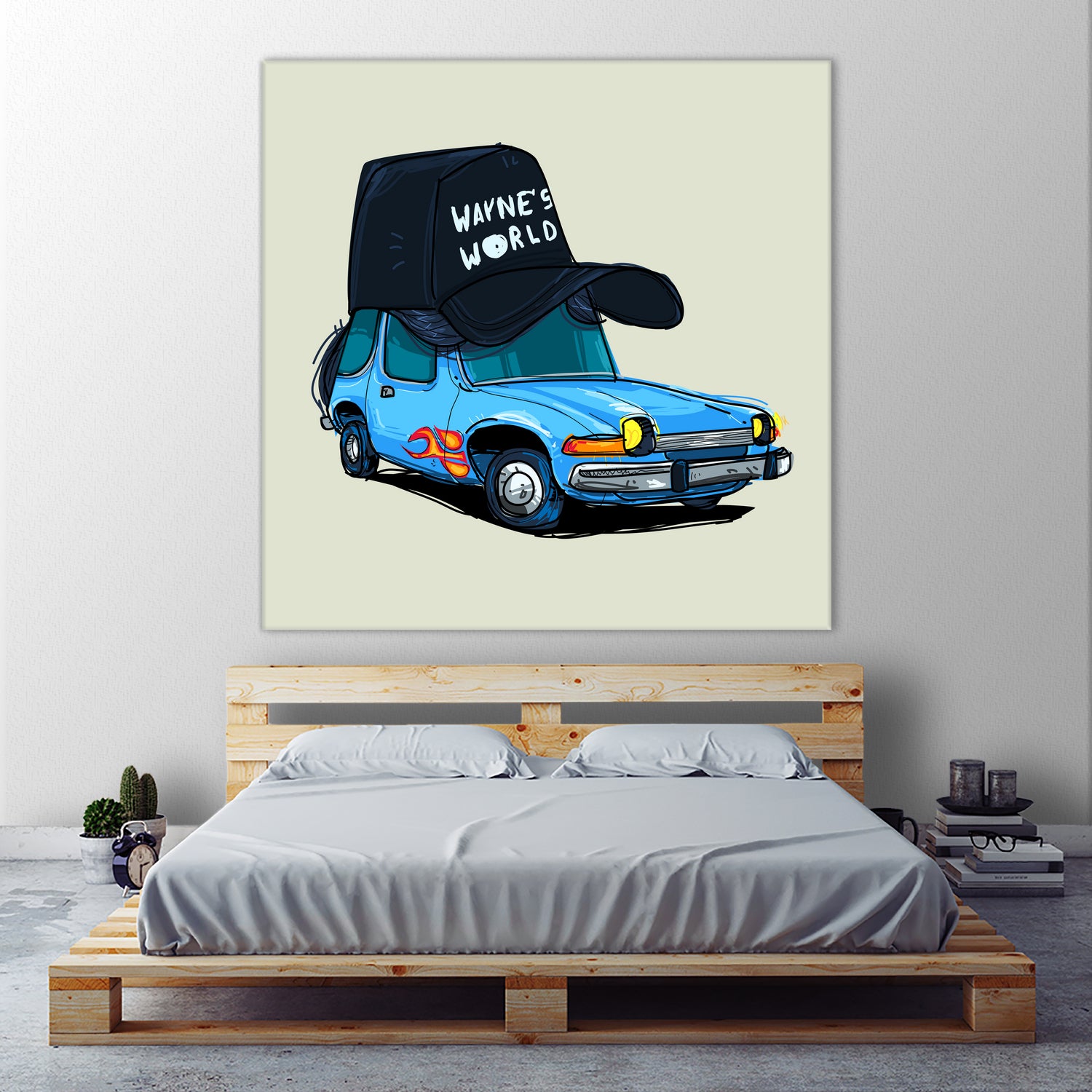 rideOrama wayne´s World by Camilo Suarez on GIANT ART - blue digital painting