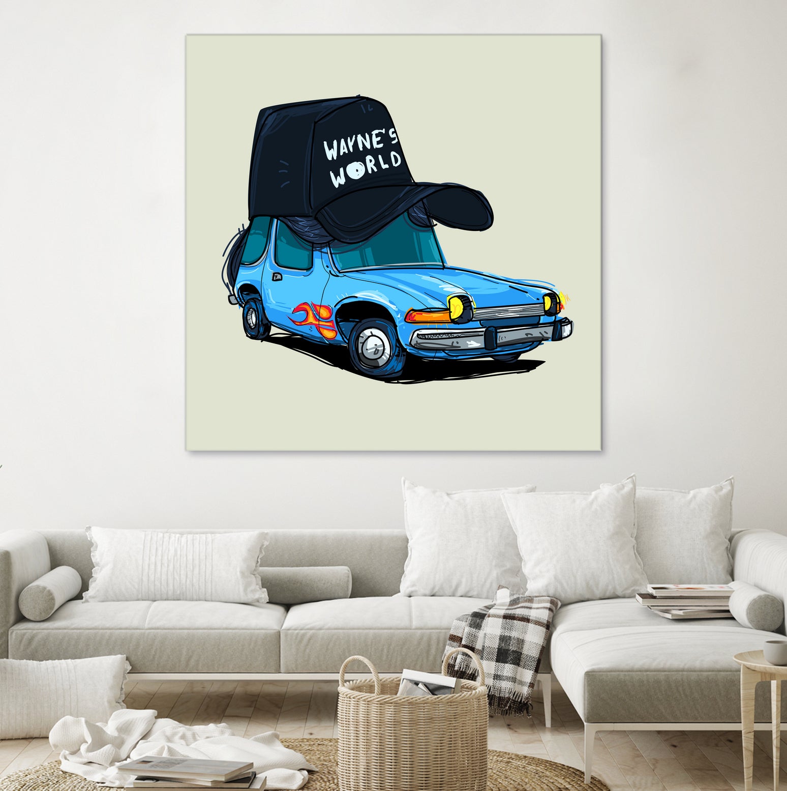 rideOrama wayne´s World by Camilo Suarez on GIANT ART - blue digital painting