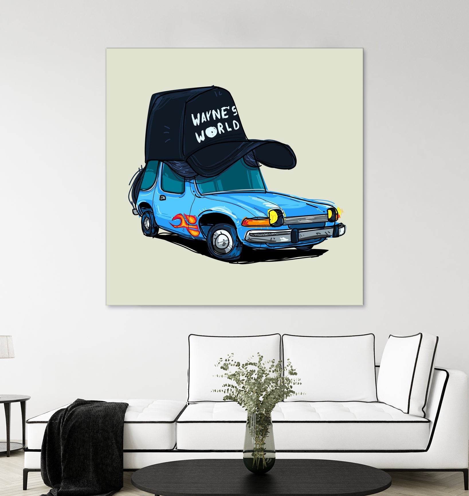 rideOrama wayne´s World by Camilo Suarez on GIANT ART - blue digital painting