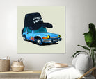 rideOrama wayne´s World by Camilo Suarez on GIANT ART - blue digital painting