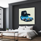 rideOrama wayne´s World by Camilo Suarez on GIANT ART - blue digital painting