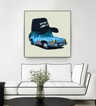 rideOrama wayne´s World by Camilo Suarez on GIANT ART - blue digital painting