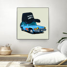 rideOrama wayne´s World by Camilo Suarez on GIANT ART - blue digital painting