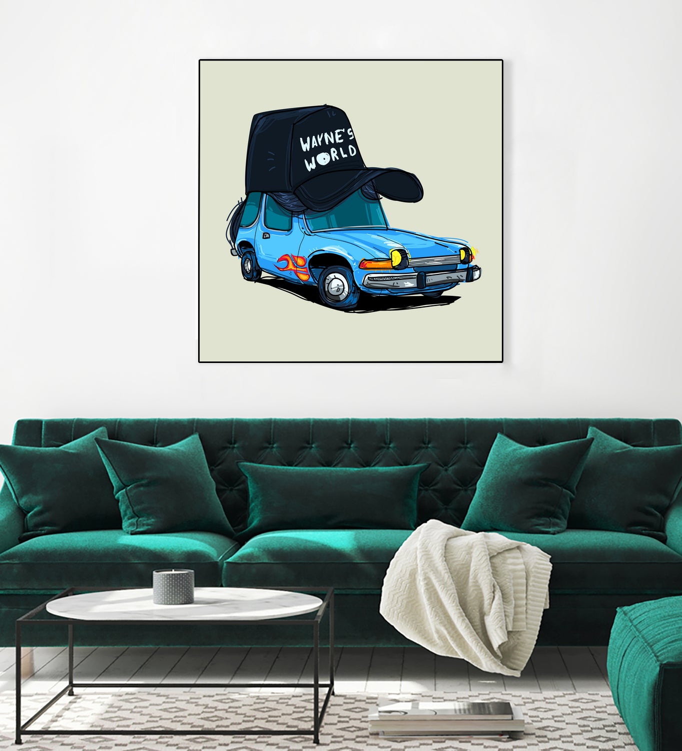 rideOrama wayne´s World by Camilo Suarez on GIANT ART - blue digital painting