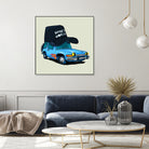 rideOrama wayne´s World by Camilo Suarez on GIANT ART - blue digital painting