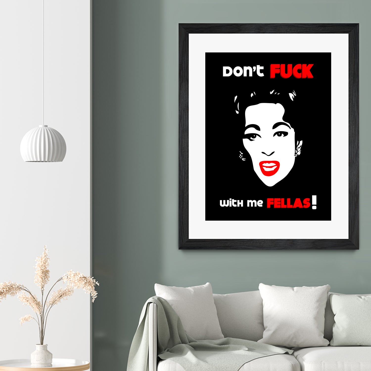 Mommie Dearest | Don't Fuck with me Fellas | Pop Art by William Cuccio on GIANT ART - black digital painting