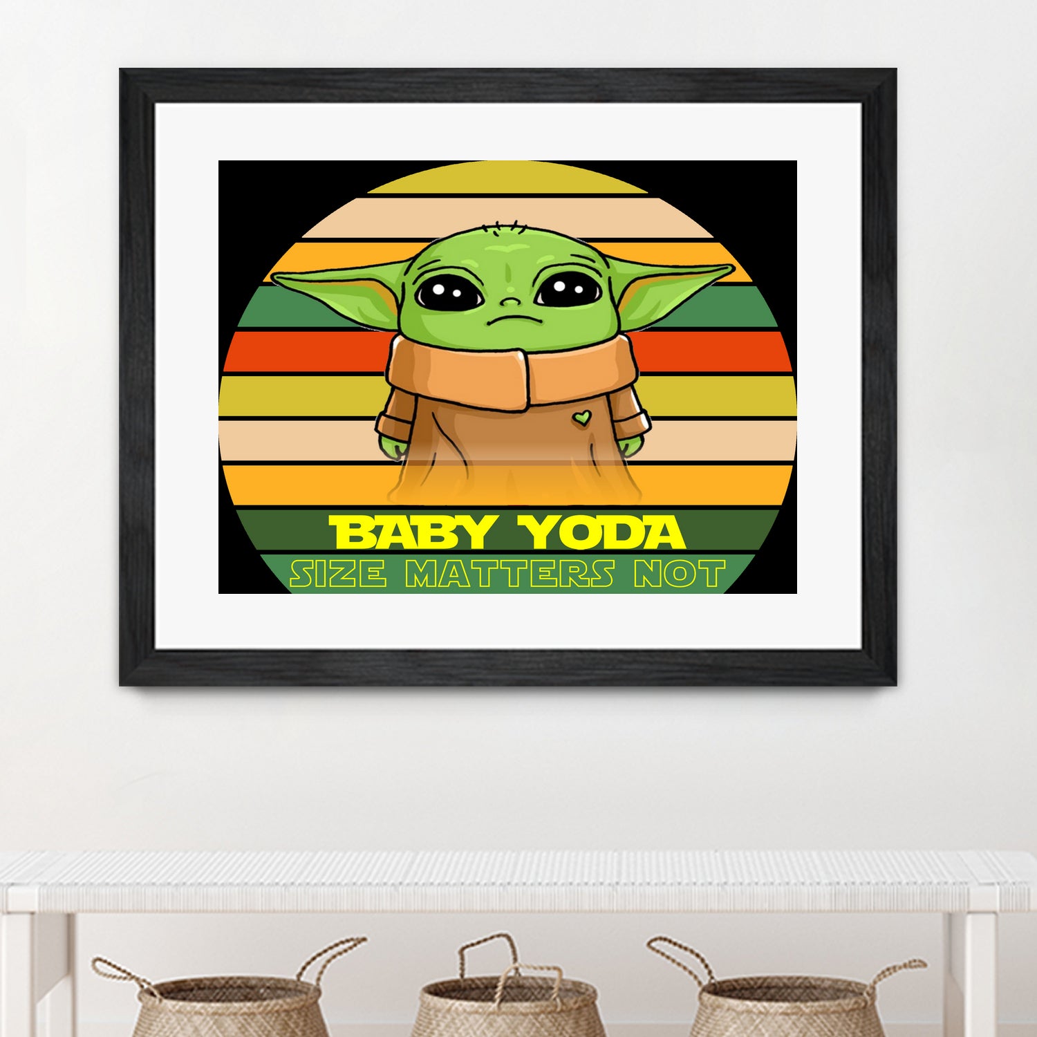 Baby Yoda by Syaiful Ulin Nuha on GIANT ART - black vector illustration