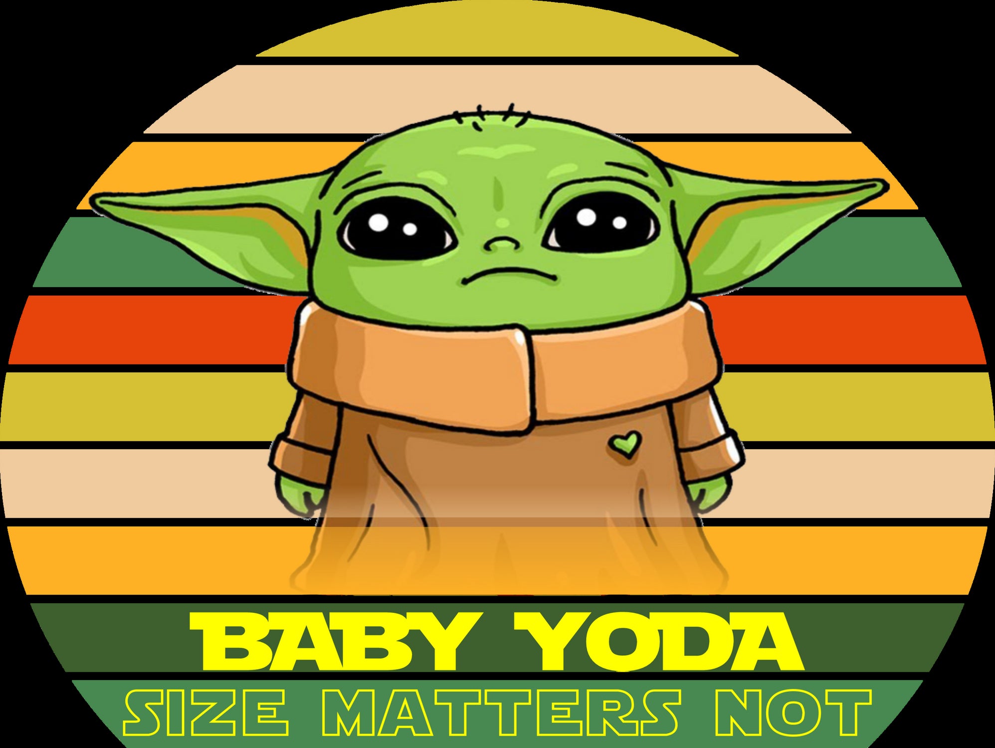 Baby Yoda by Syaiful Ulin Nuha on GIANT ART - black vector illustration