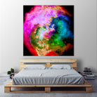 100 Nebulas in Space 006 by Raul Andre Petrasanta on GIANT ART - pink digital painting