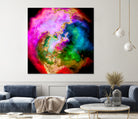 100 Nebulas in Space 006 by Raul Andre Petrasanta on GIANT ART - pink digital painting