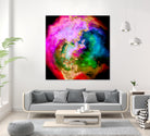 100 Nebulas in Space 006 by Raul Andre Petrasanta on GIANT ART - pink digital painting