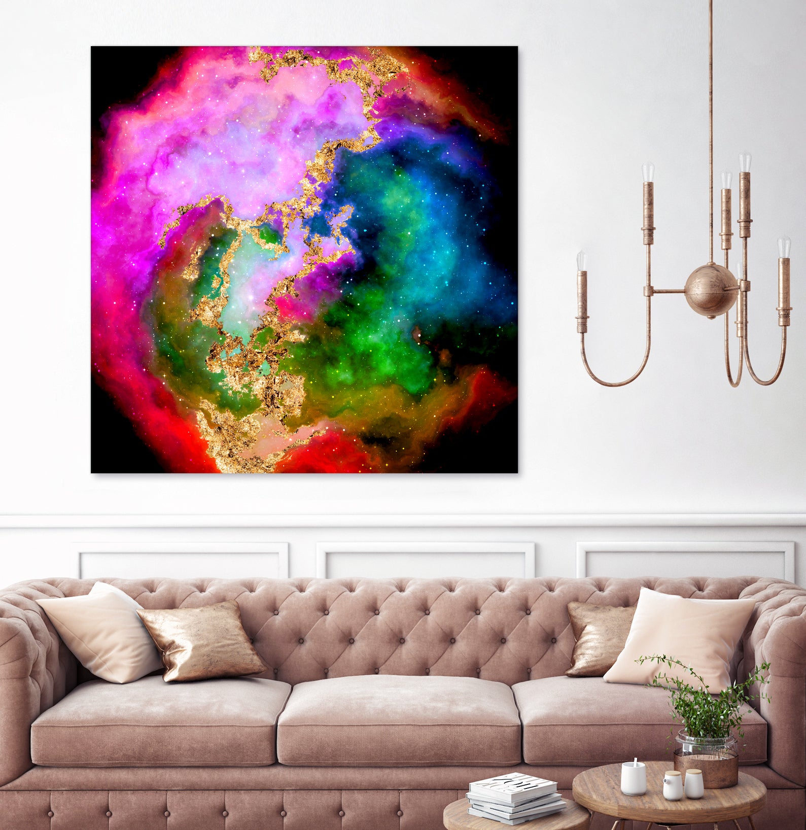 100 Nebulas in Space 006 by Raul Andre Petrasanta on GIANT ART - pink digital painting