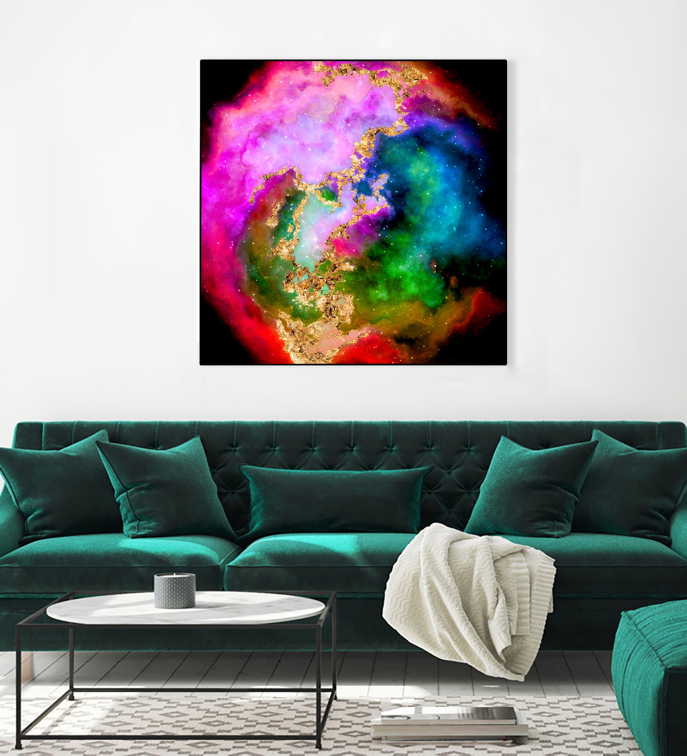 100 Nebulas in Space 006 by Raul Andre Petrasanta on GIANT ART - pink digital painting