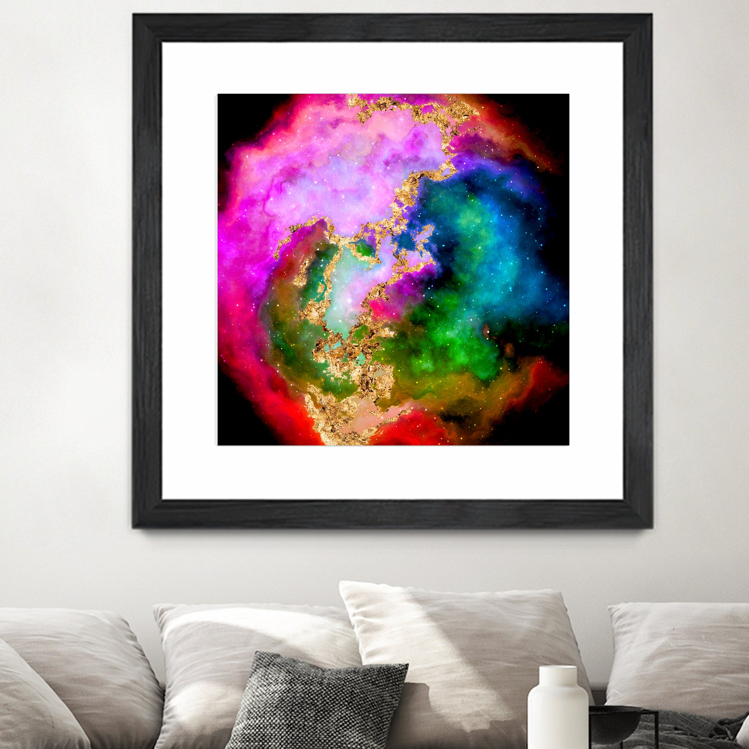 100 Nebulas in Space 006 by Raul Andre Petrasanta on GIANT ART - pink digital painting