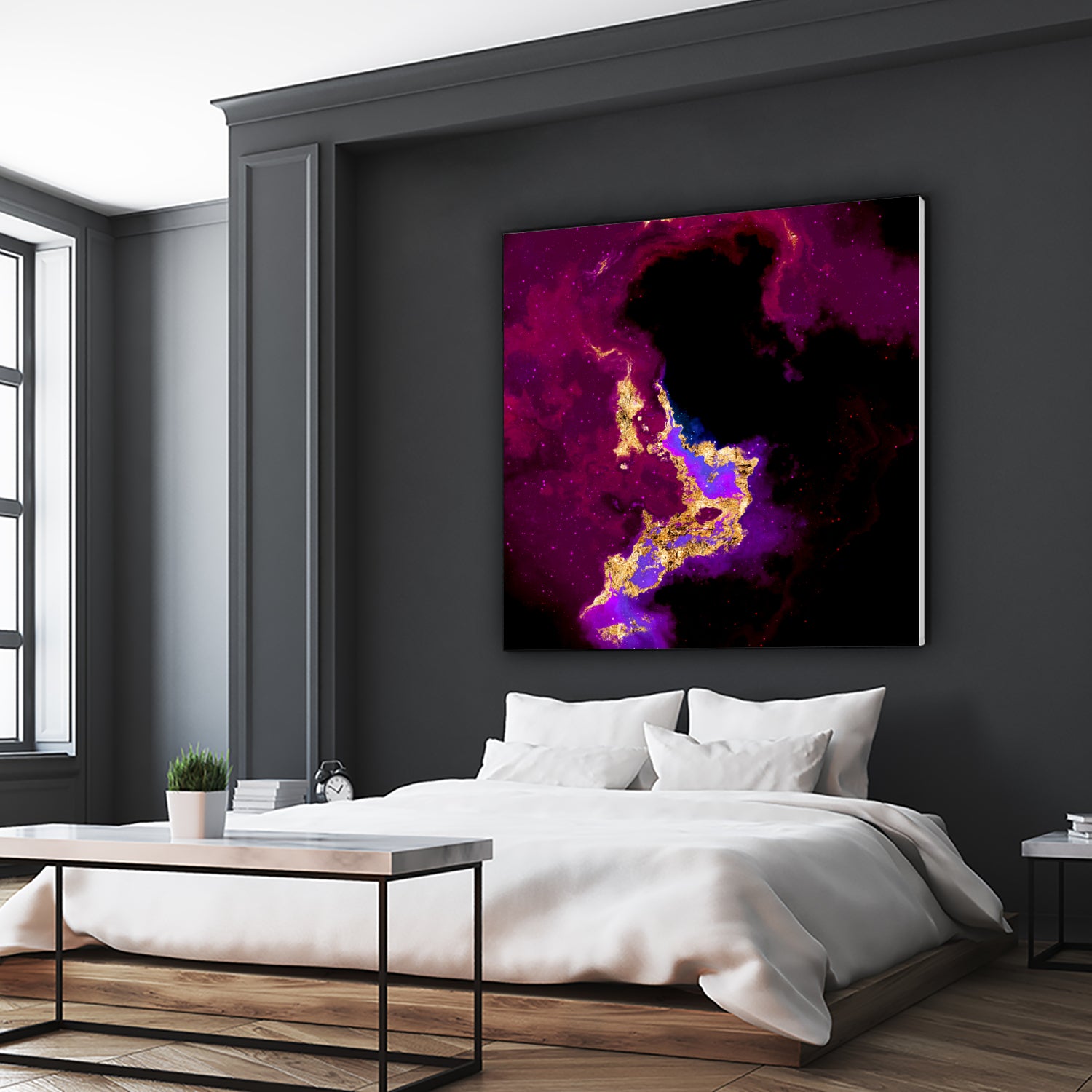 100 Nebulas in Space 018 by Raul Andre Petrasanta on GIANT ART - red digital painting