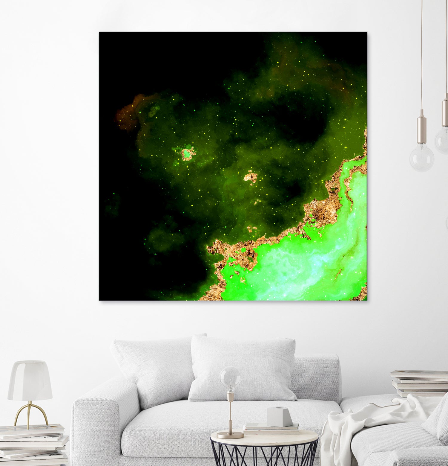 100 Nebulas in Space 028 by Raul Andre Petrasanta on GIANT ART - green digital painting