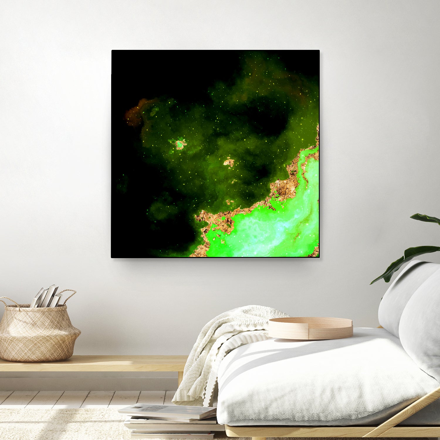 100 Nebulas in Space 028 by Raul Andre Petrasanta on GIANT ART - green digital painting