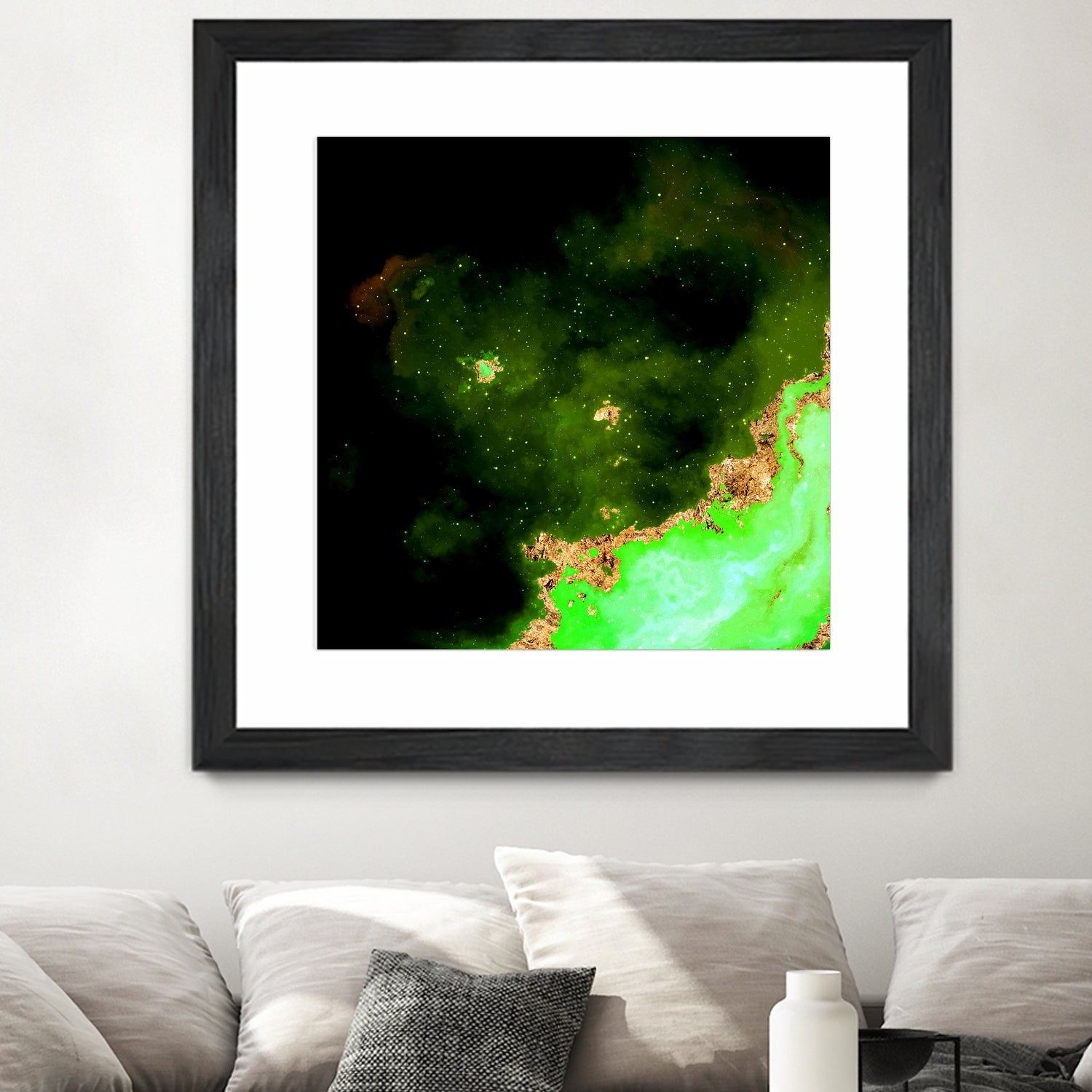 100 Nebulas in Space 028 by Raul Andre Petrasanta on GIANT ART - green digital painting