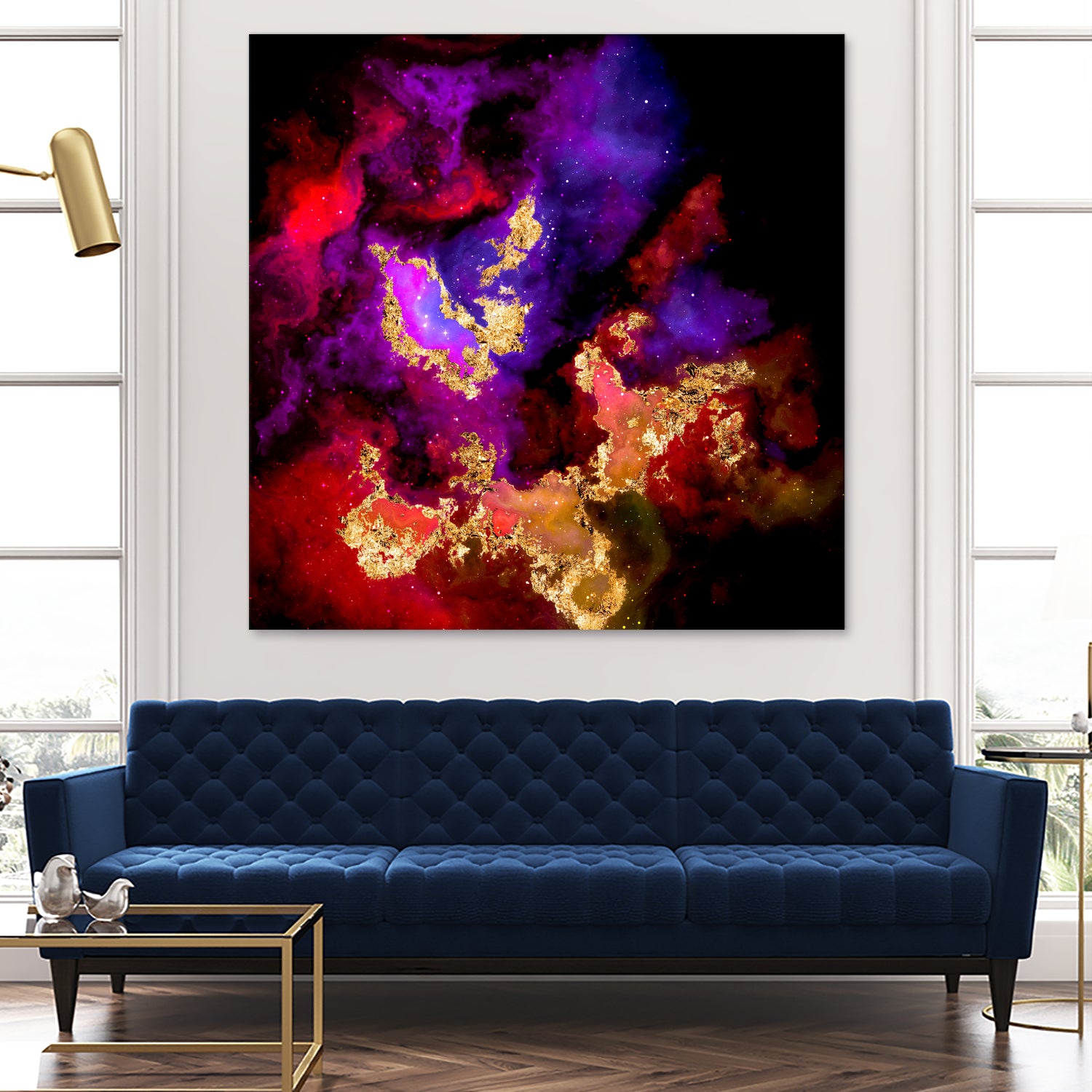 100 Nebulas in Space 058 by Raul Andre Petrasanta on GIANT ART - red digital painting