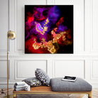 100 Nebulas in Space 058 by Raul Andre Petrasanta on GIANT ART - red digital painting