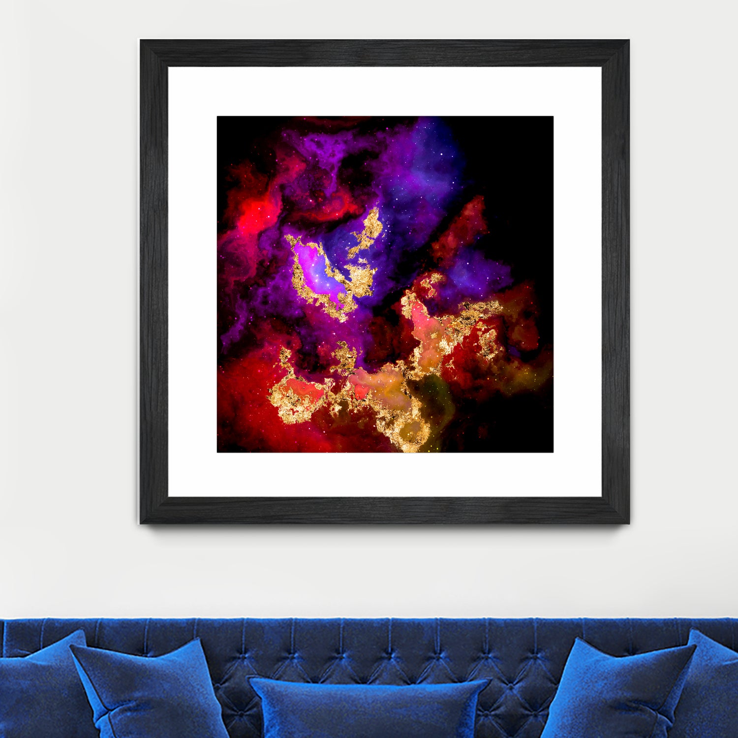 100 Nebulas in Space 058 by Raul Andre Petrasanta on GIANT ART - red digital painting