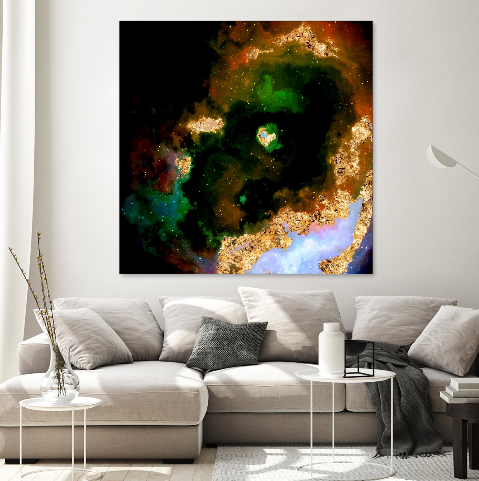 100 Nebulas in Space 079 by Raul Andre Petrasanta on GIANT ART - yellow digital painting