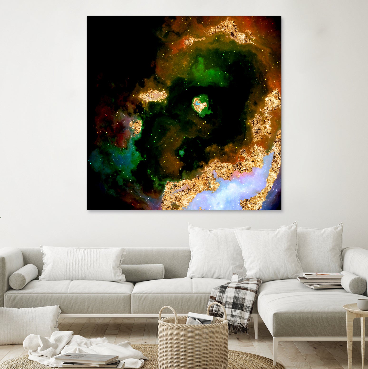 100 Nebulas in Space 079 by Raul Andre Petrasanta on GIANT ART - yellow digital painting