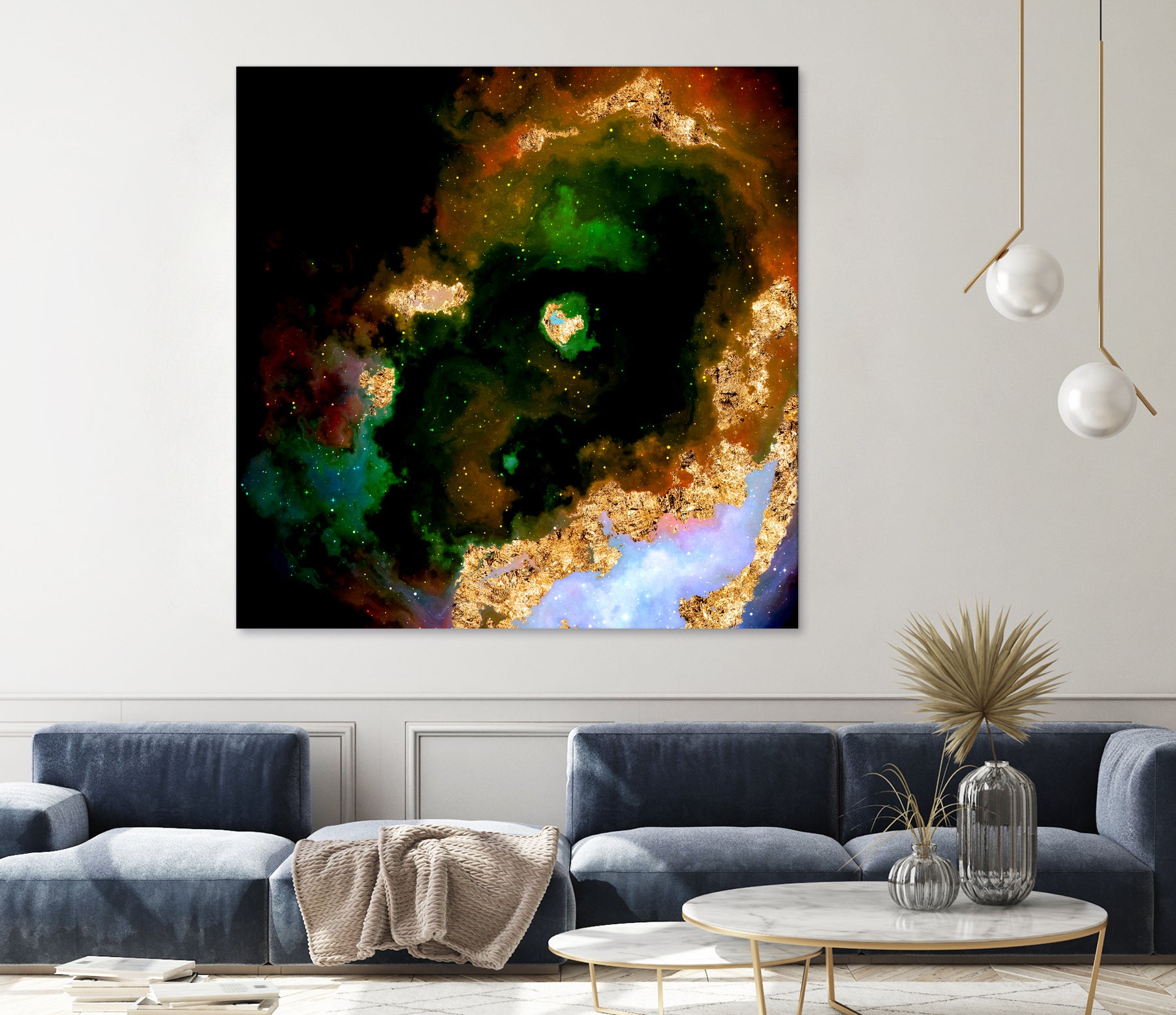 100 Nebulas in Space 079 by Raul Andre Petrasanta on GIANT ART - yellow digital painting