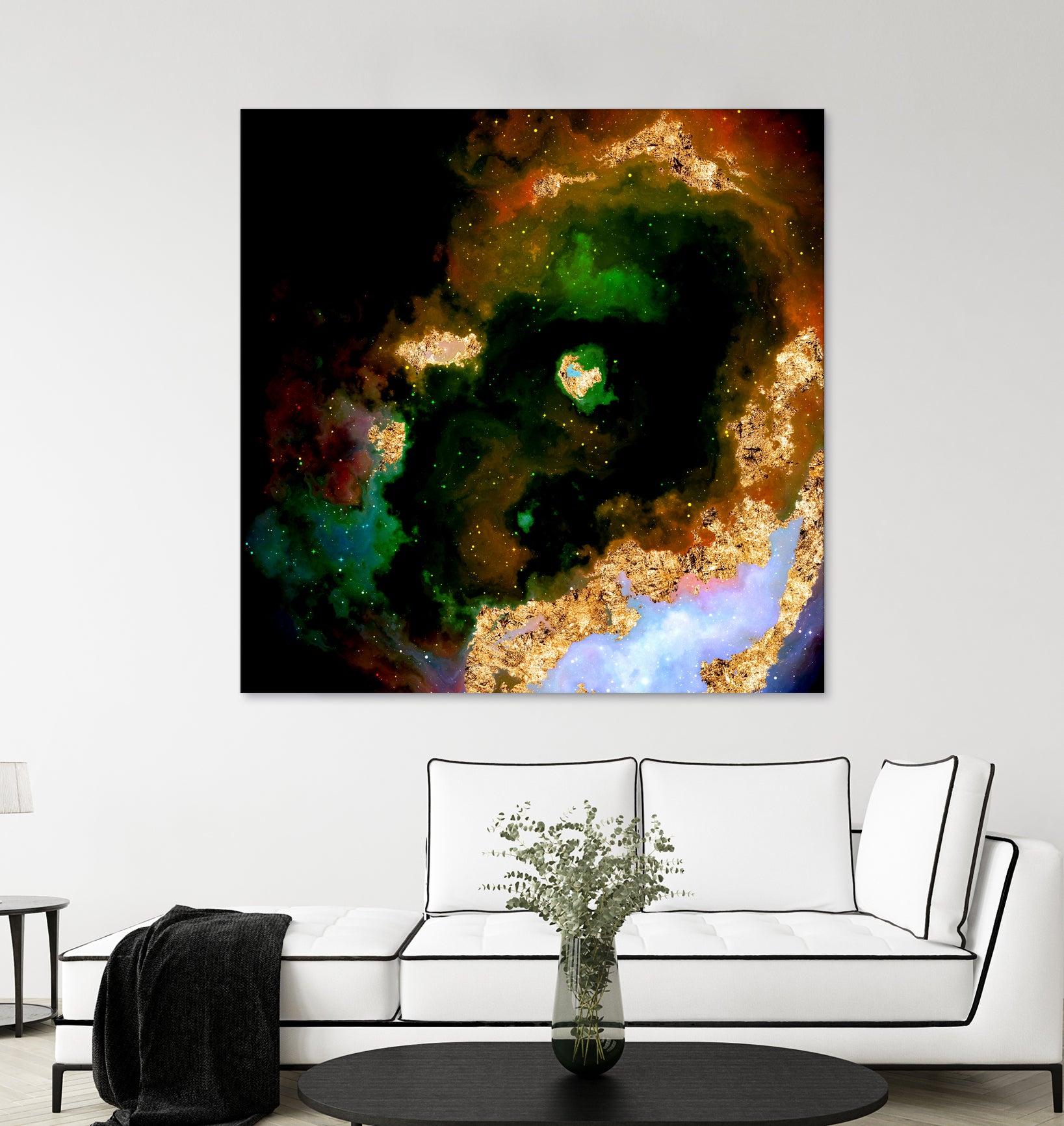 100 Nebulas in Space 079 by Raul Andre Petrasanta on GIANT ART - yellow digital painting