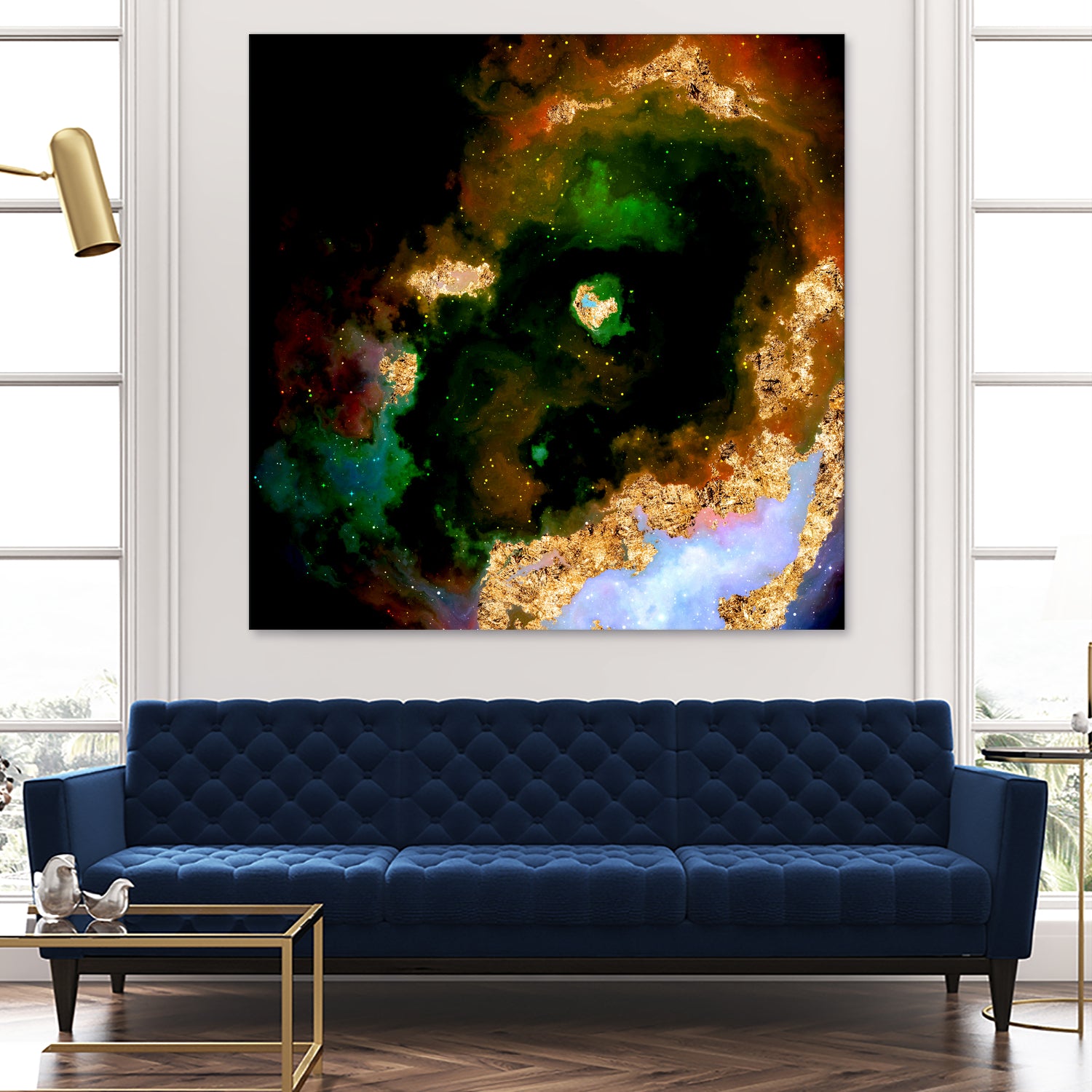 100 Nebulas in Space 079 by Raul Andre Petrasanta on GIANT ART - yellow digital painting