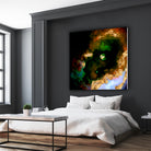 100 Nebulas in Space 079 by Raul Andre Petrasanta on GIANT ART - yellow digital painting