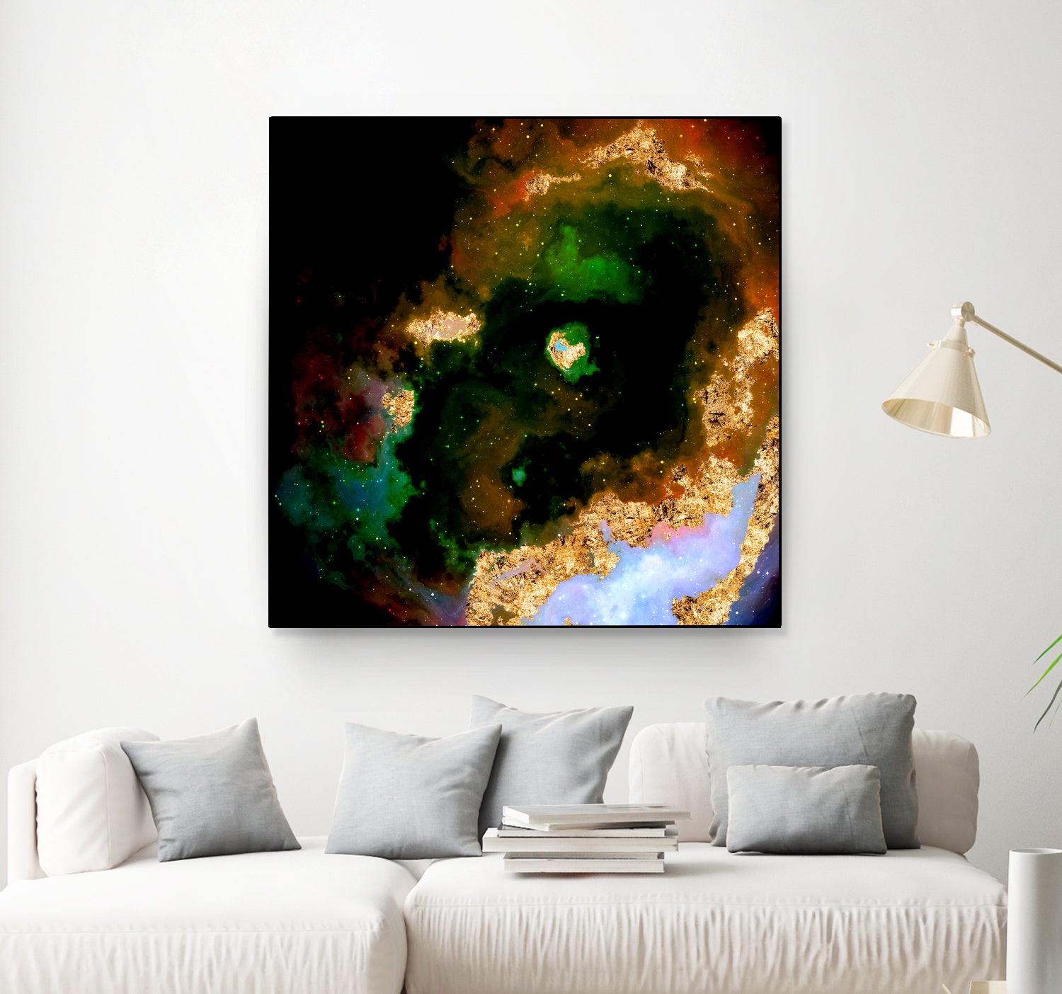 100 Nebulas in Space 079 by Raul Andre Petrasanta on GIANT ART - yellow digital painting