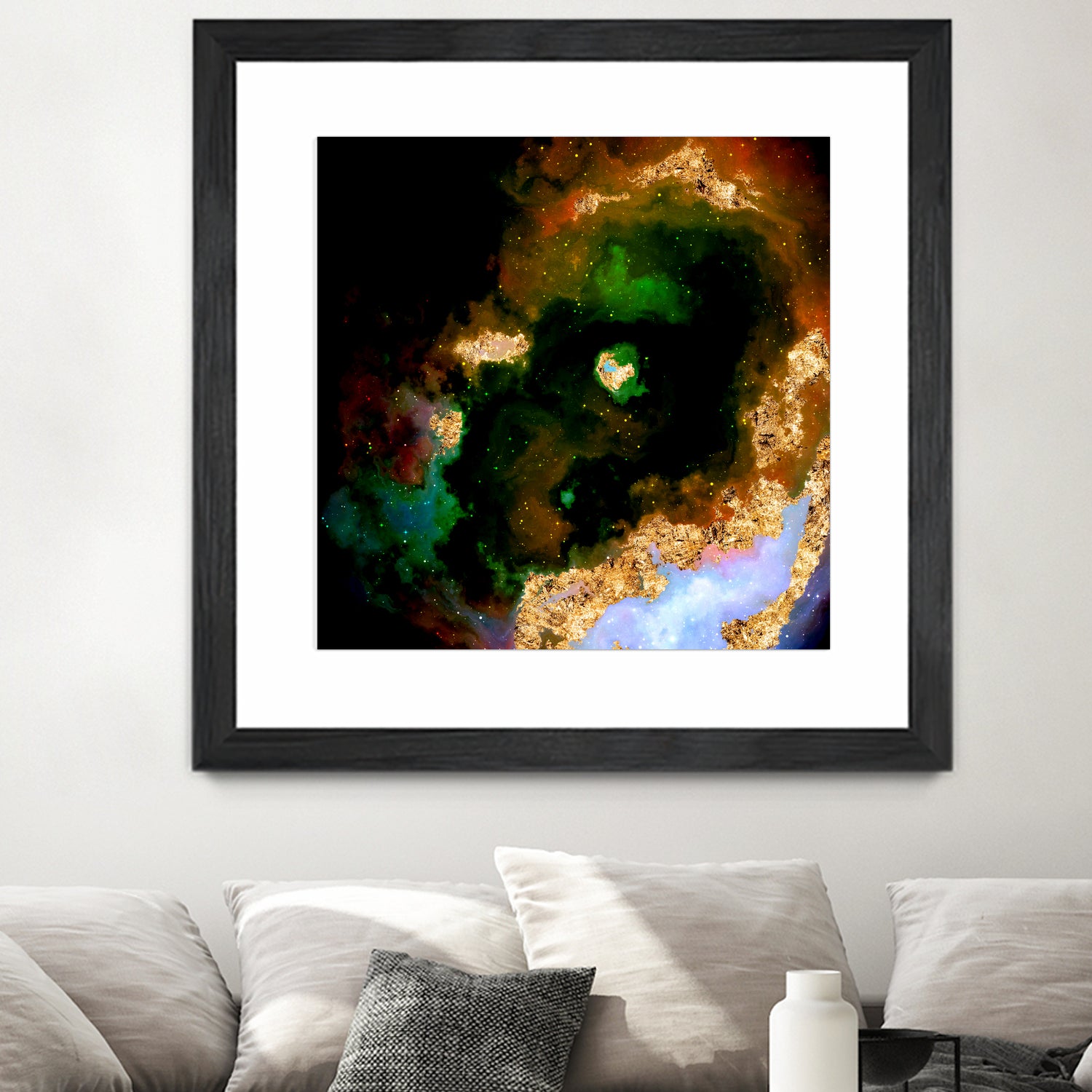 100 Nebulas in Space 079 by Raul Andre Petrasanta on GIANT ART - yellow digital painting