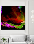 100 Nebulas in Space 120 by Raul Andre Petrasanta on GIANT ART - red digital painting