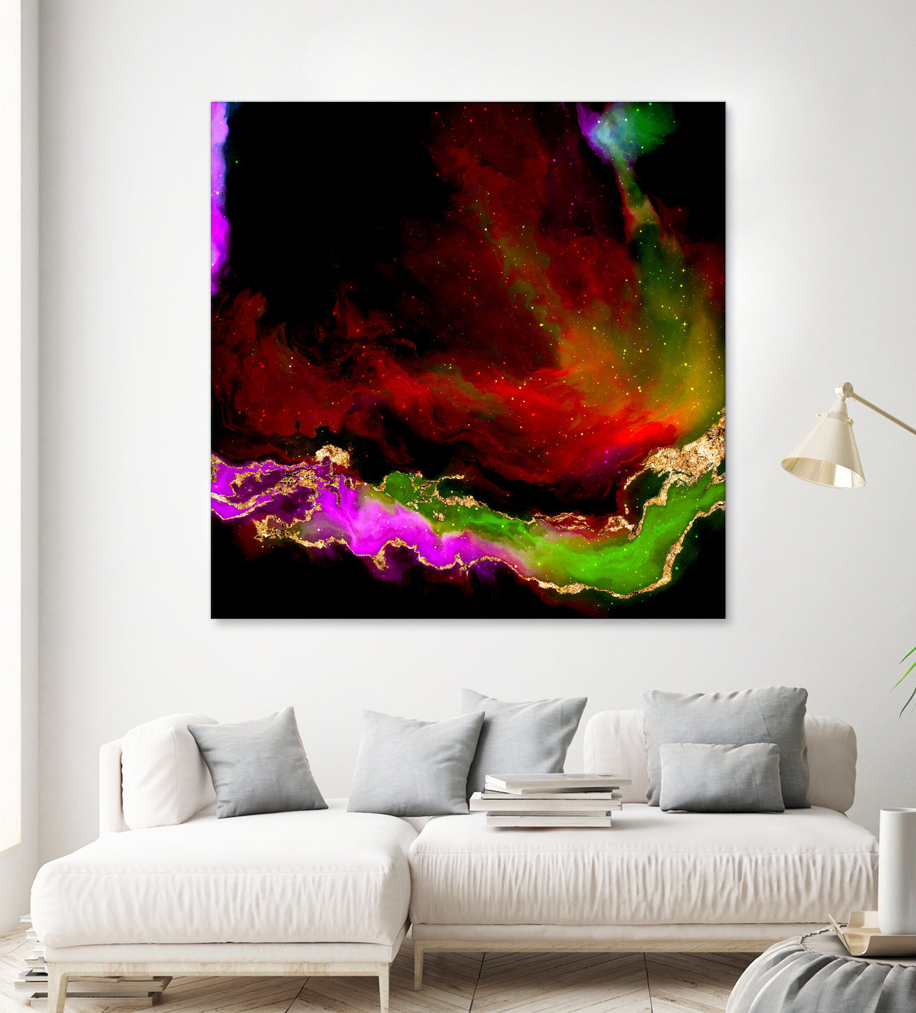 100 Nebulas in Space 120 by Raul Andre Petrasanta on GIANT ART - red digital painting