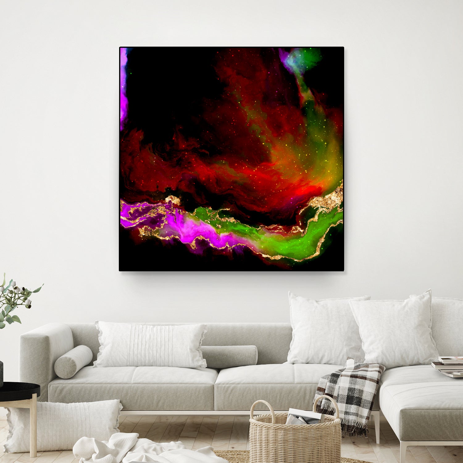 100 Nebulas in Space 120 by Raul Andre Petrasanta on GIANT ART - red digital painting