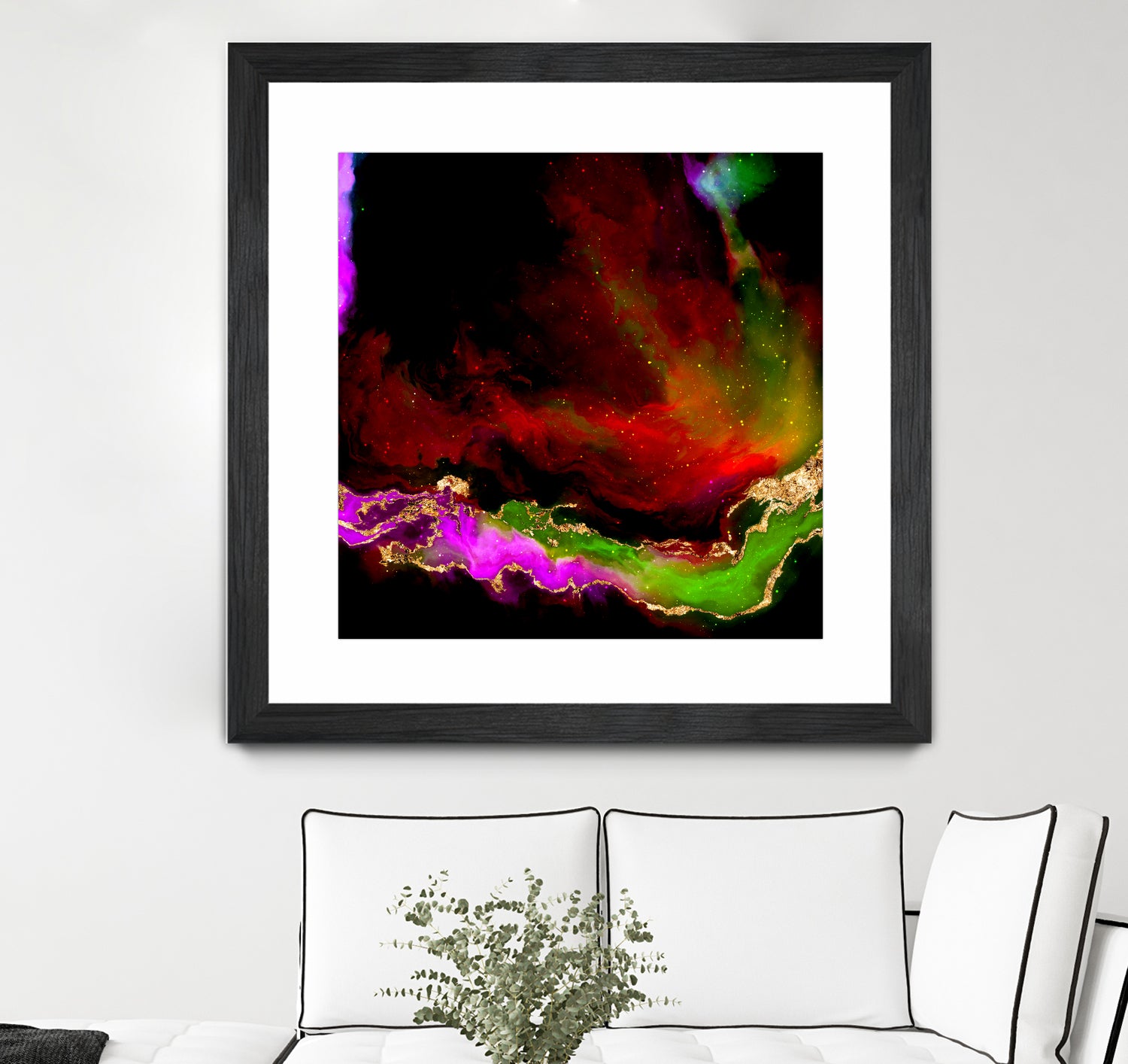 100 Nebulas in Space 120 by Raul Andre Petrasanta on GIANT ART - red digital painting