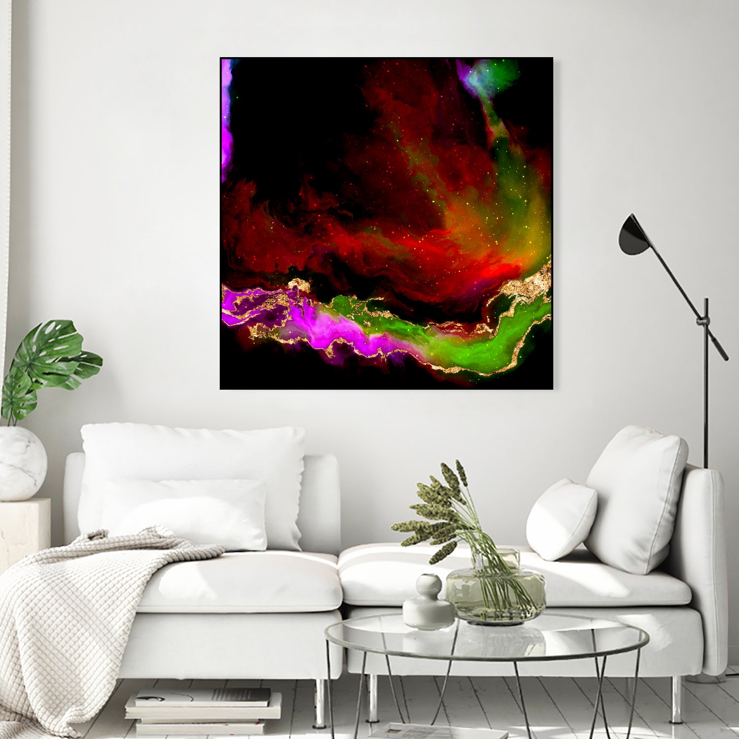 100 Nebulas in Space 120 by Raul Andre Petrasanta on GIANT ART - red digital painting