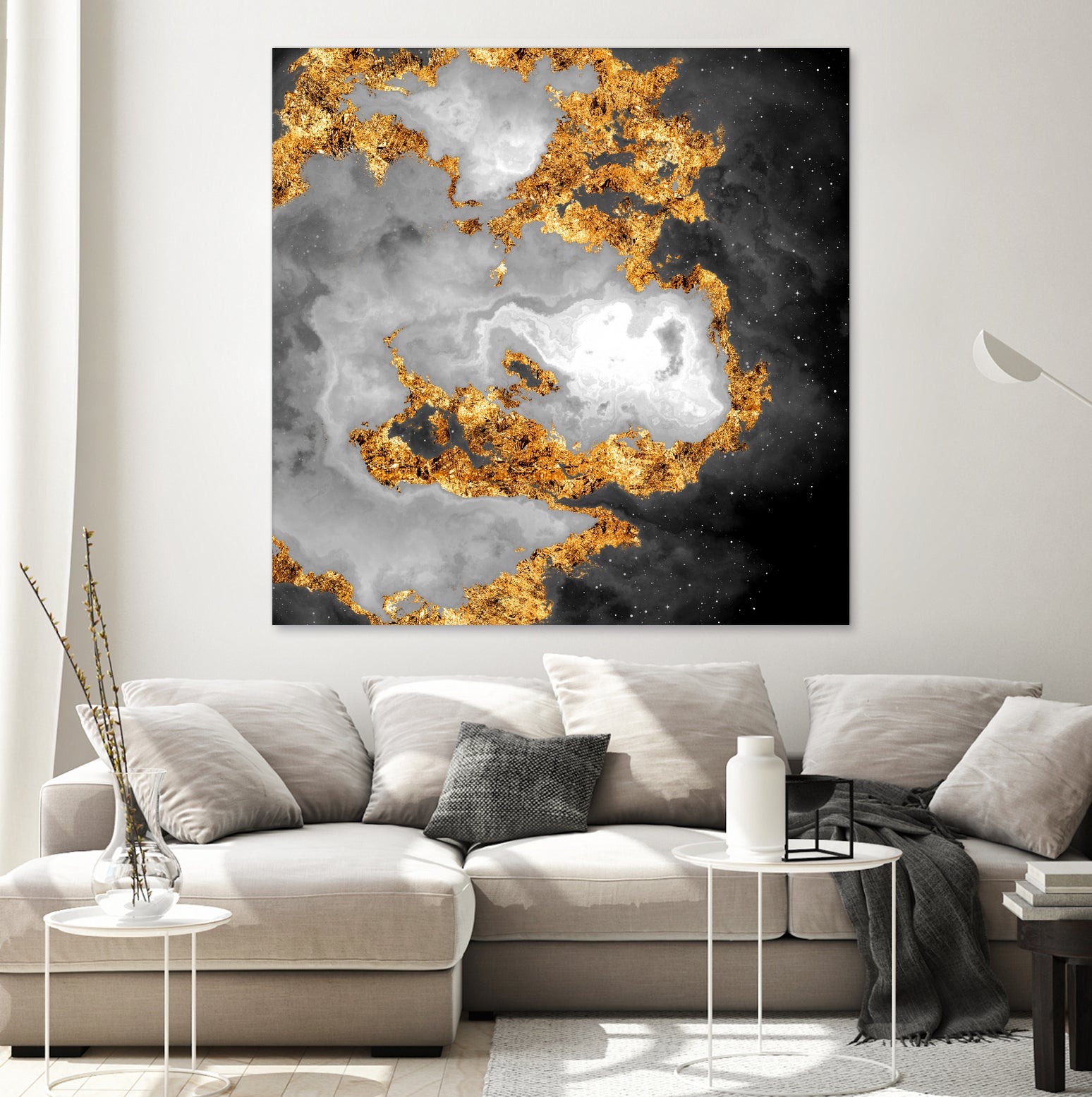 100 Nebulas in Space Black and White 010 by Raul Andre Petrasanta on GIANT ART - black digital painting