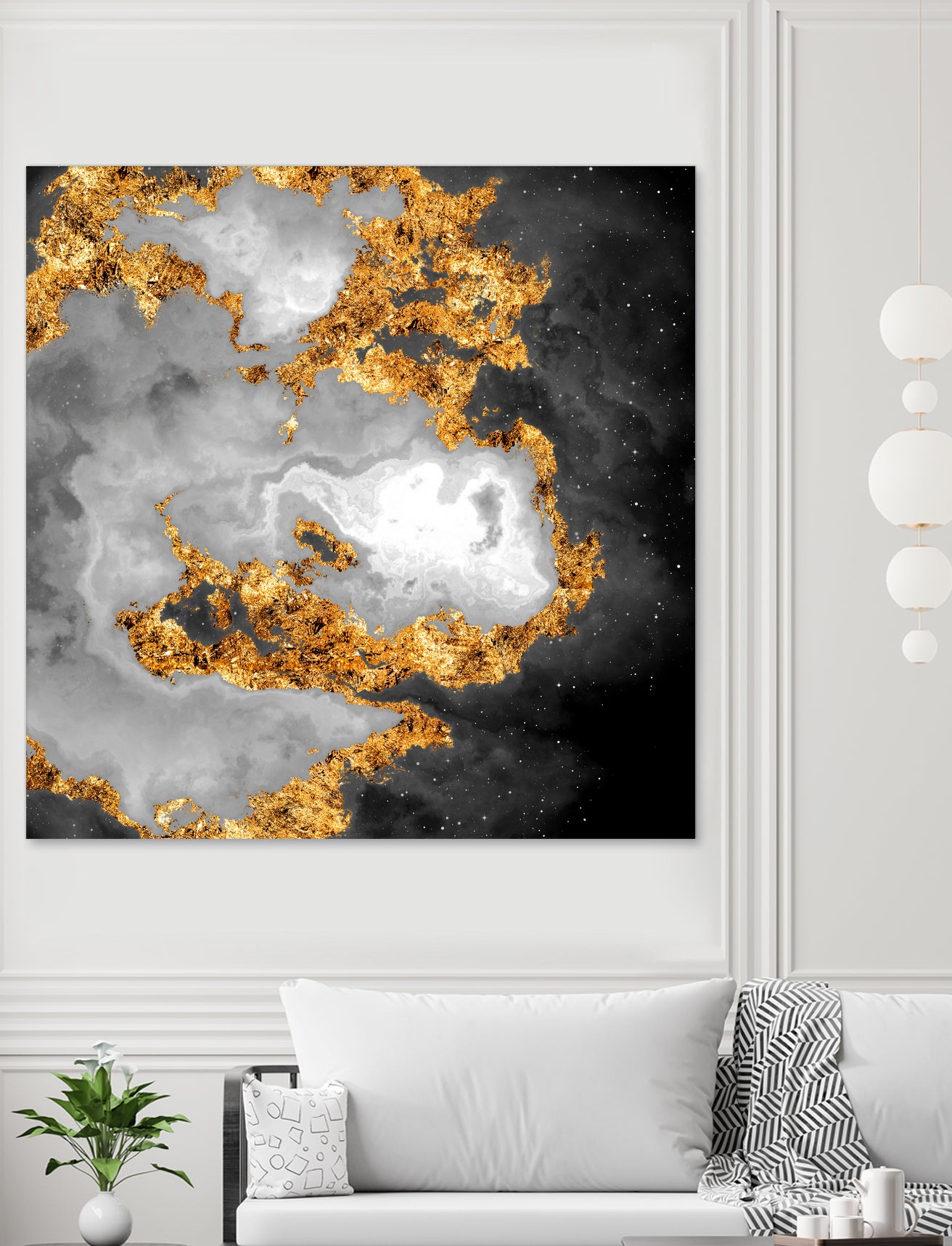 100 Nebulas in Space Black and White 010 by Raul Andre Petrasanta on GIANT ART - black digital painting