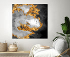 100 Nebulas in Space Black and White 010 by Raul Andre Petrasanta on GIANT ART - black digital painting