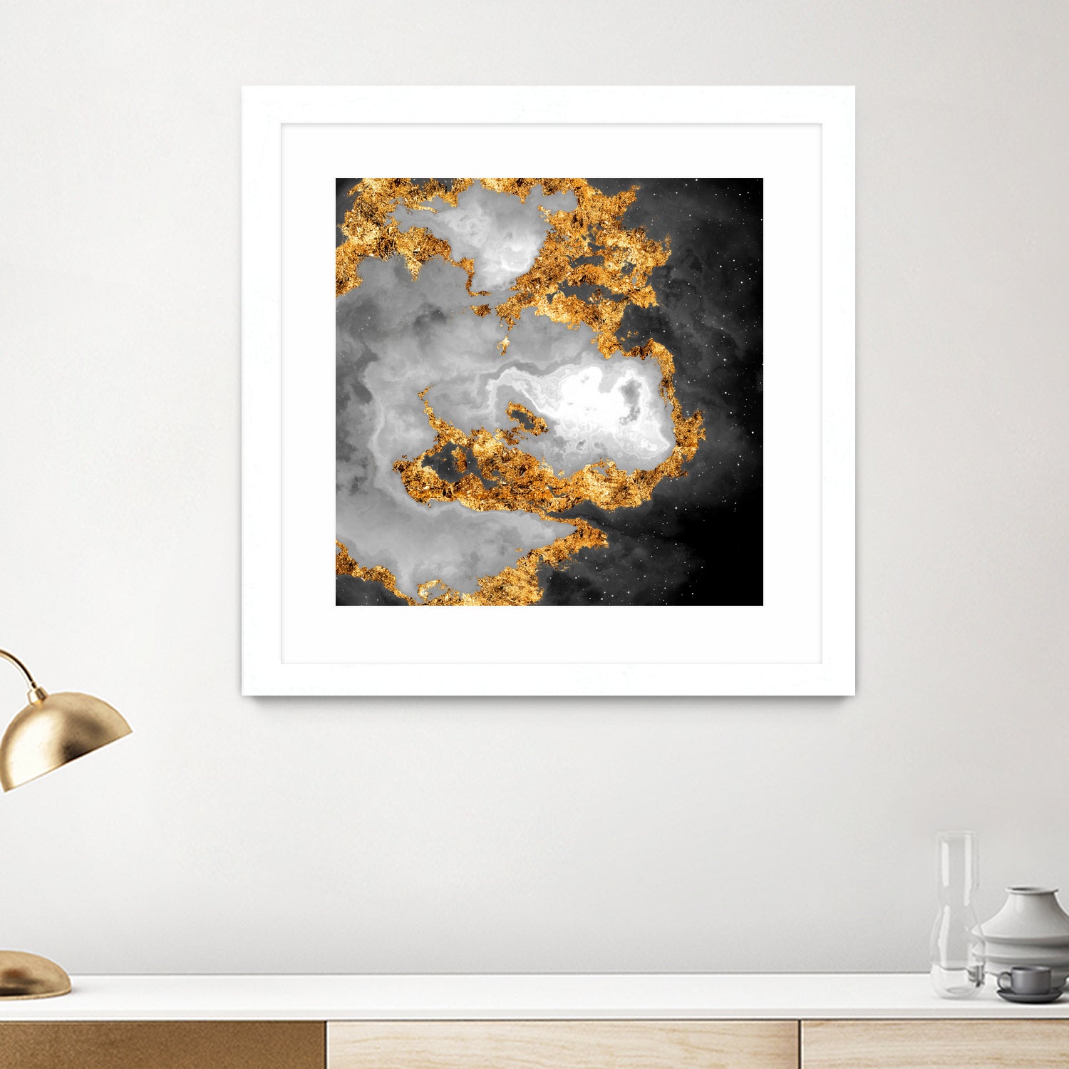 100 Nebulas in Space Black and White 010 by Raul Andre Petrasanta on GIANT ART - black digital painting