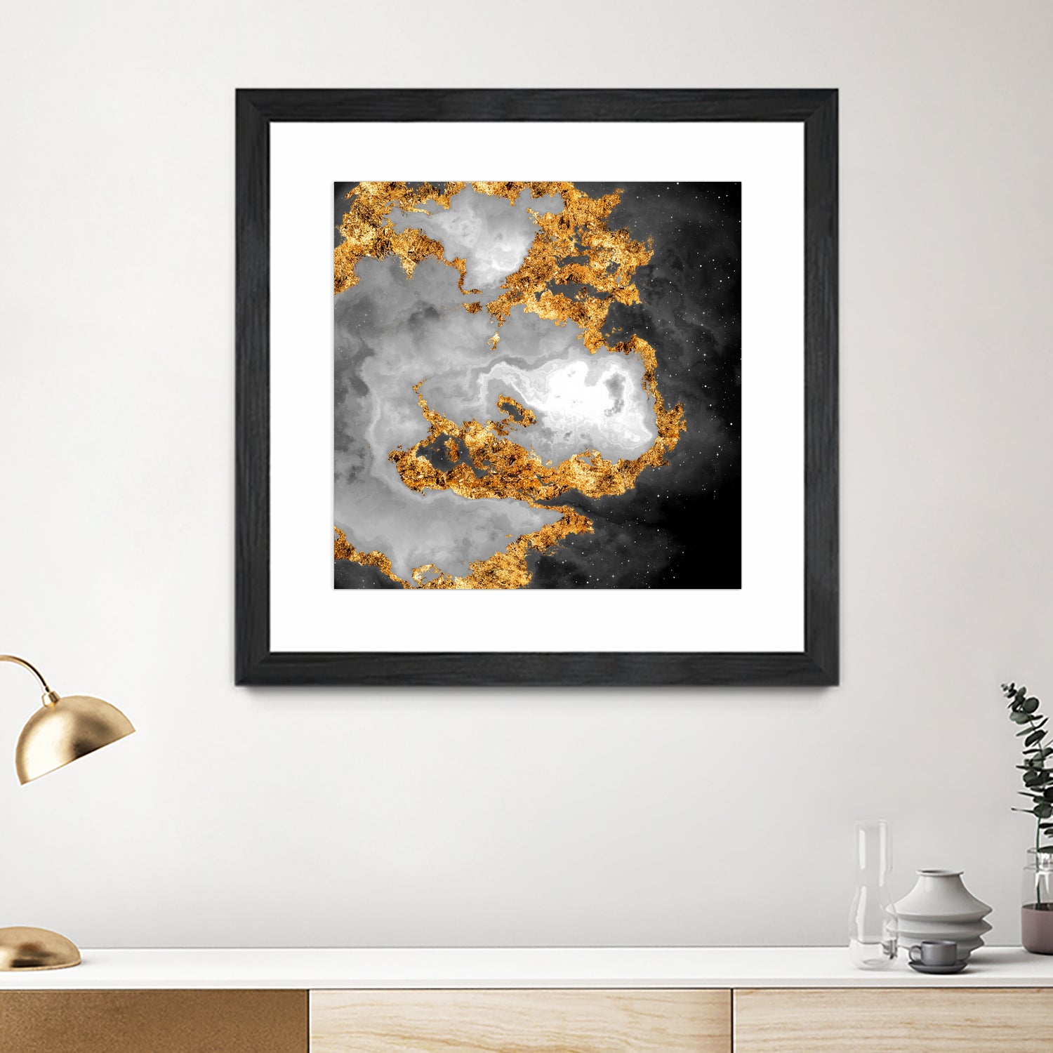 100 Nebulas in Space Black and White 010 by Raul Andre Petrasanta on GIANT ART - black digital painting