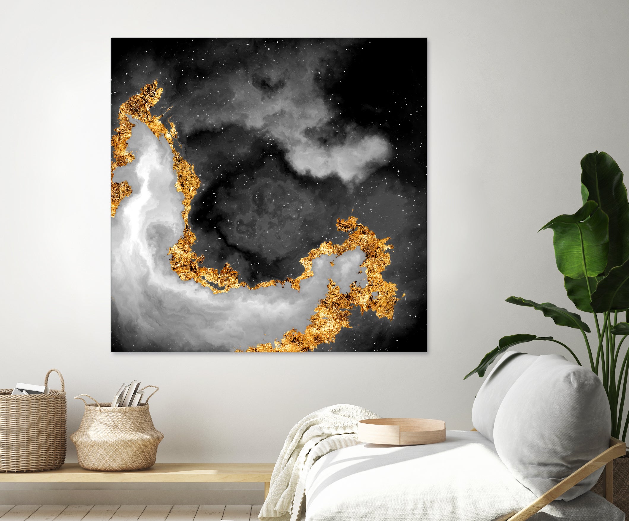 100 Nebulas in Space Black and White 069 by Raul Andre Petrasanta on GIANT ART - black digital painting