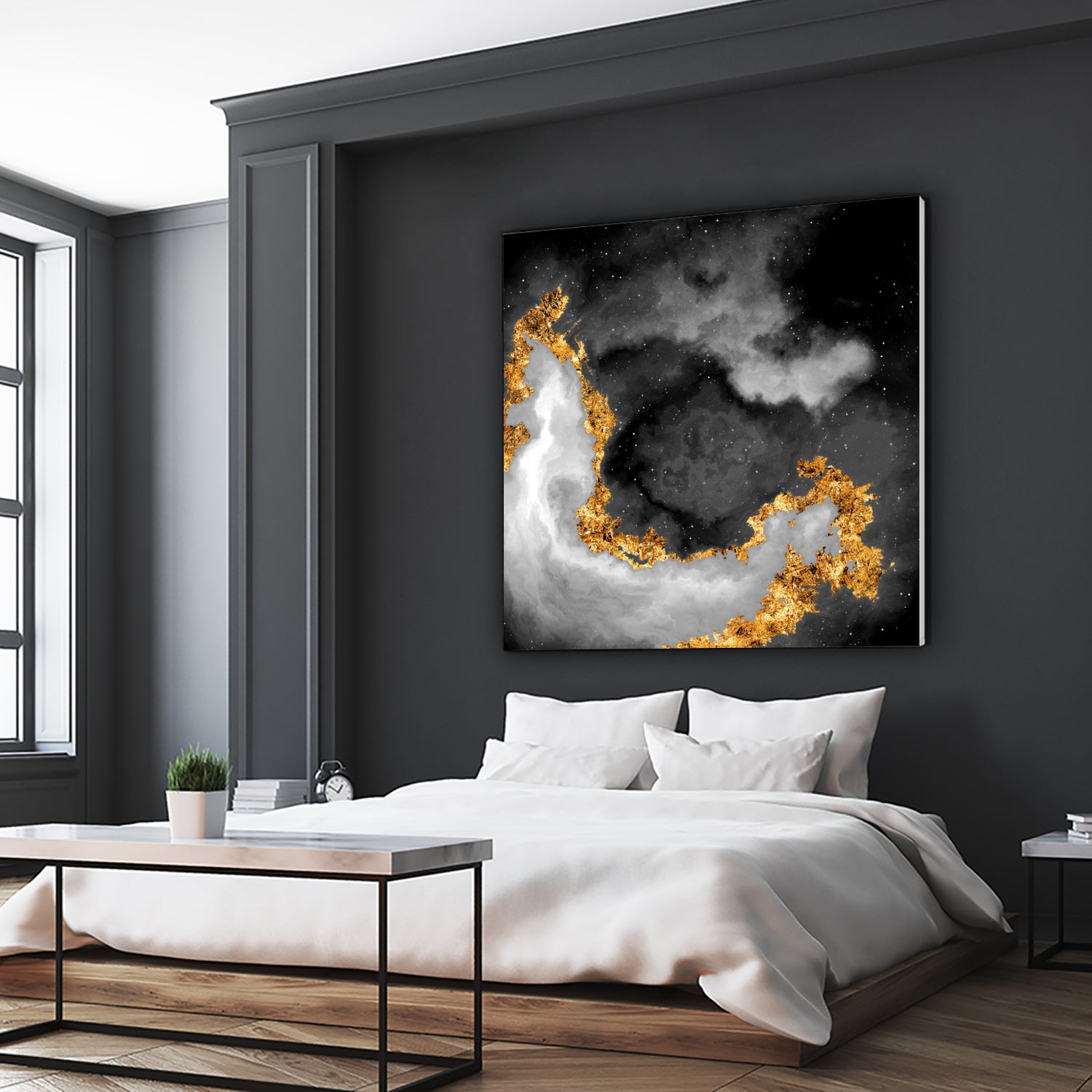 100 Nebulas in Space Black and White 069 by Raul Andre Petrasanta on GIANT ART - black digital painting