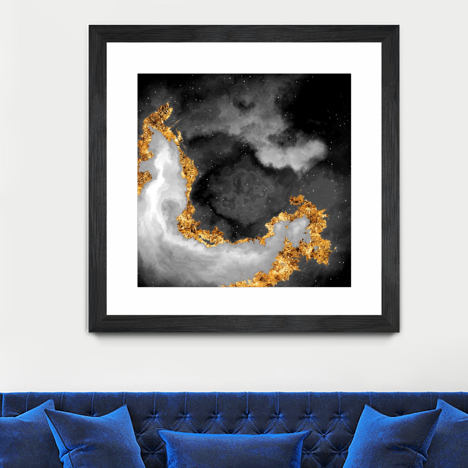 100 Nebulas in Space Black and White 069 by Raul Andre Petrasanta on GIANT ART - black digital painting