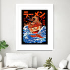 THE GREAT RAMEN OFF KANAGA by Sean R Porter on GIANT ART - white digital drawing