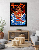 THE GREAT RAMEN OFF KANAGA by Sean R Porter on GIANT ART - white digital drawing
