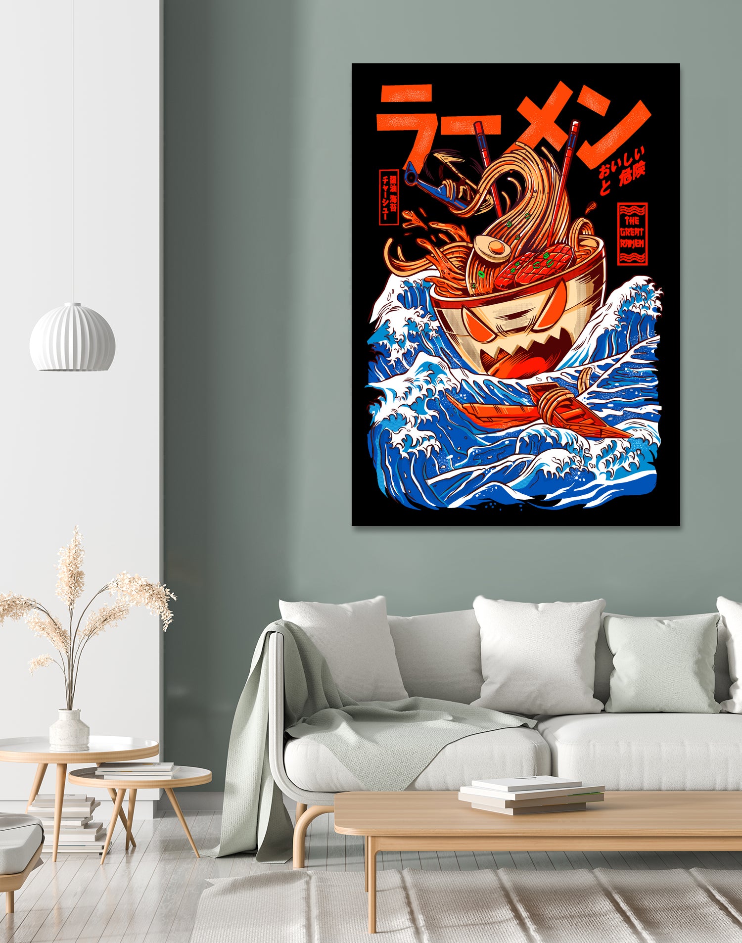 THE GREAT RAMEN OFF KANAGA by Sean R Porter on GIANT ART - white digital drawing