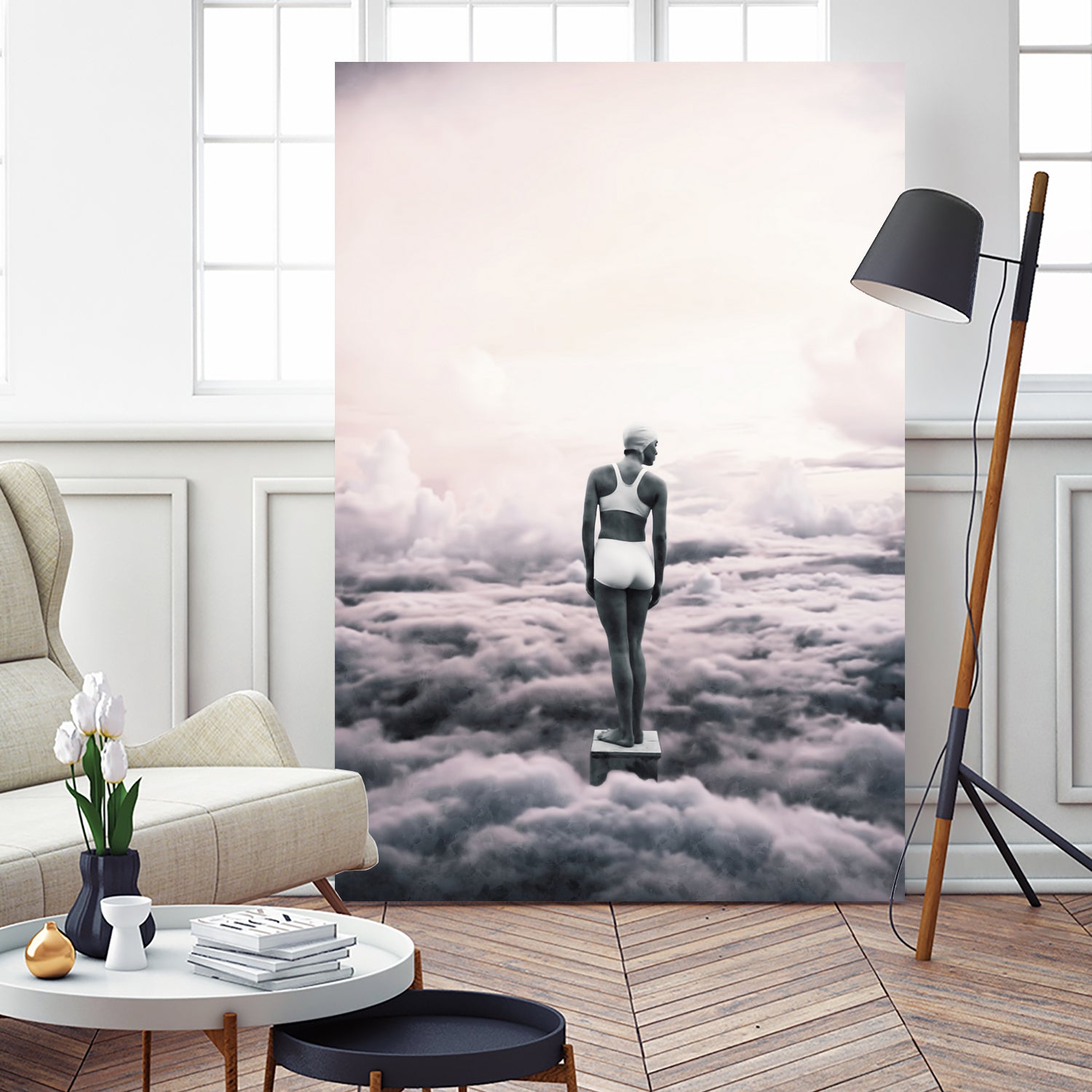 Ready to dive ... by Menelaos Trompoukis on GIANT ART - pink digital painting